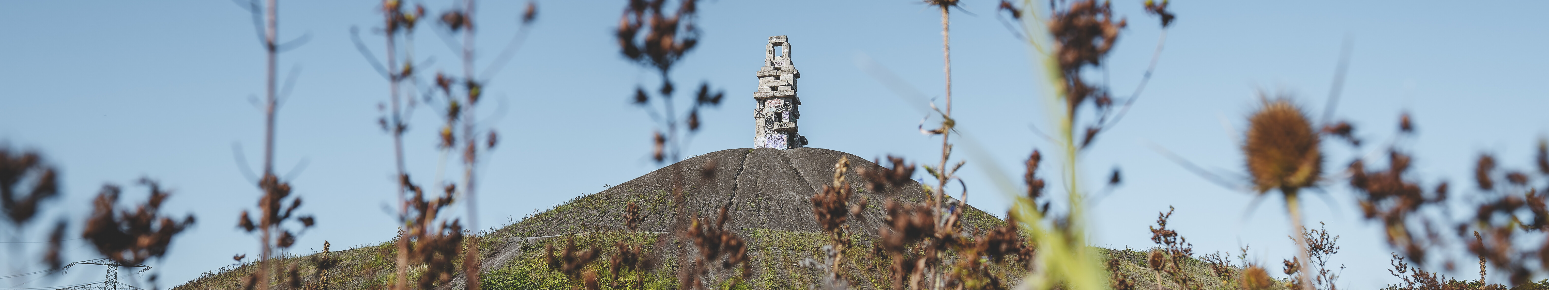 Halde Rheinelbe mit der Skulptur "Himmelsleiter" in Gelsenkirchen