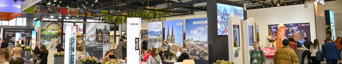 Außenansicht des NRW-Stands auf der ITB 2025
