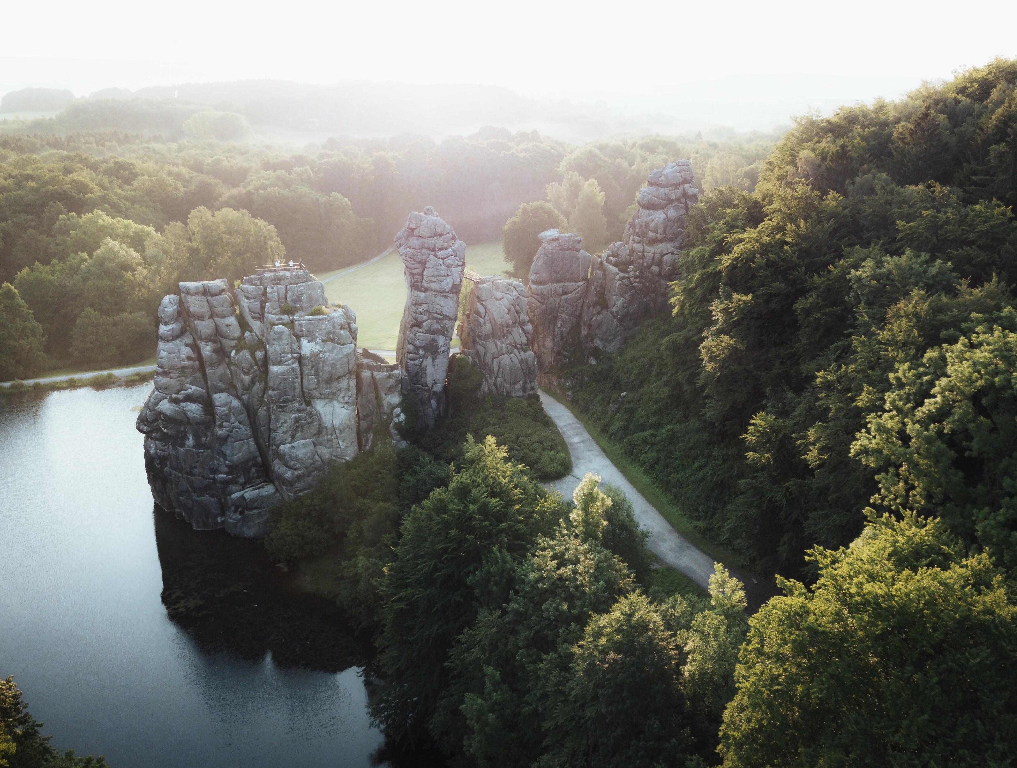 Externsteine Teutoburger Wald von oben 