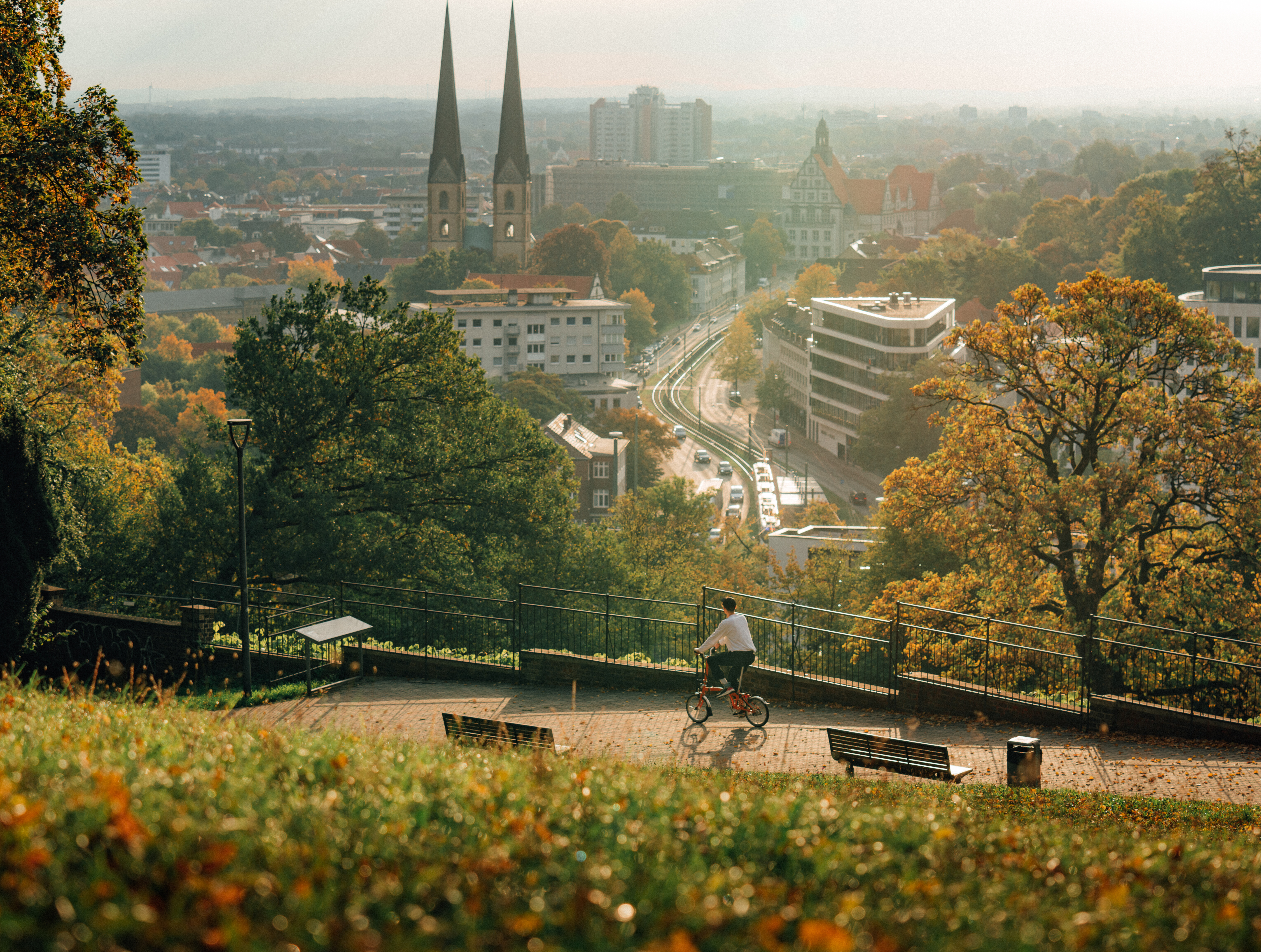 Blick auf Neustädter Marienkirche in Bielefeld