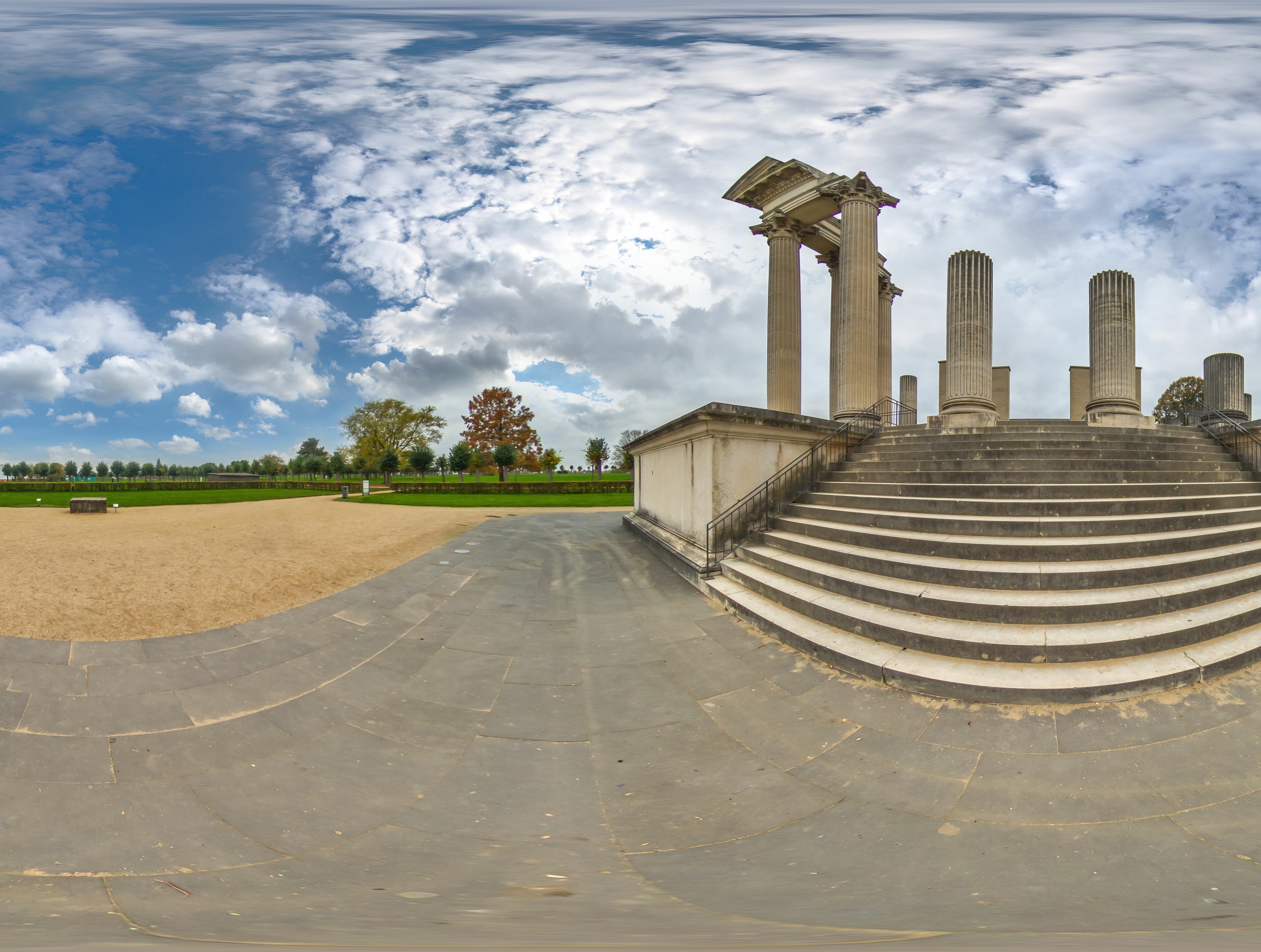 360-Grad-Aufnahme im Archäologischen Park Xanten