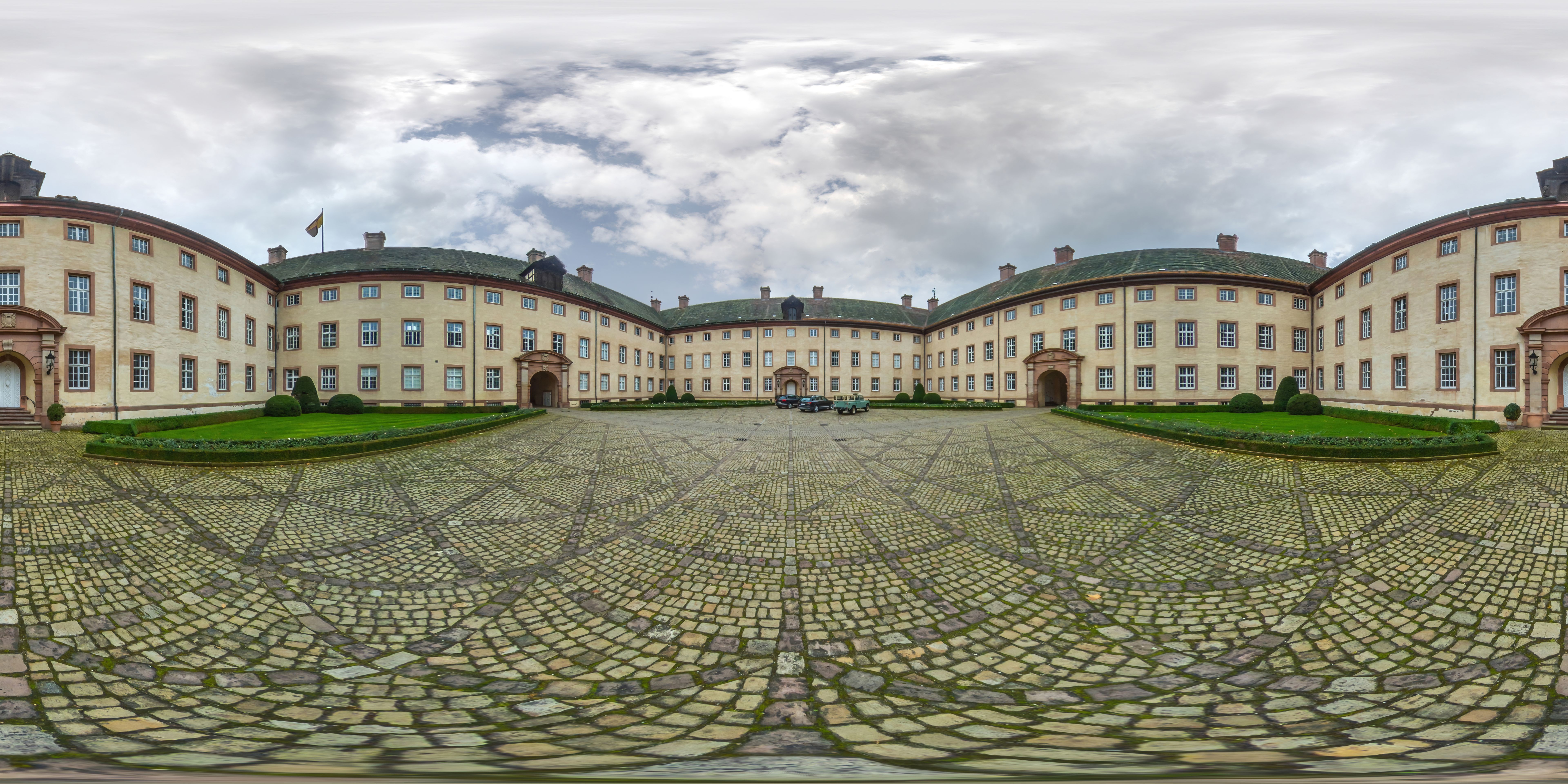 360-Grad-Aufnahme Unesco-Welterbe Schloss Corvey in Höxter